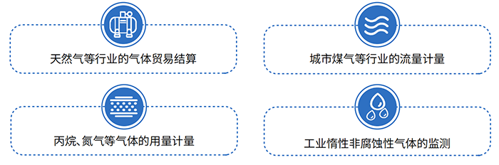 DN25氣體羅茨流量計應用領域圖